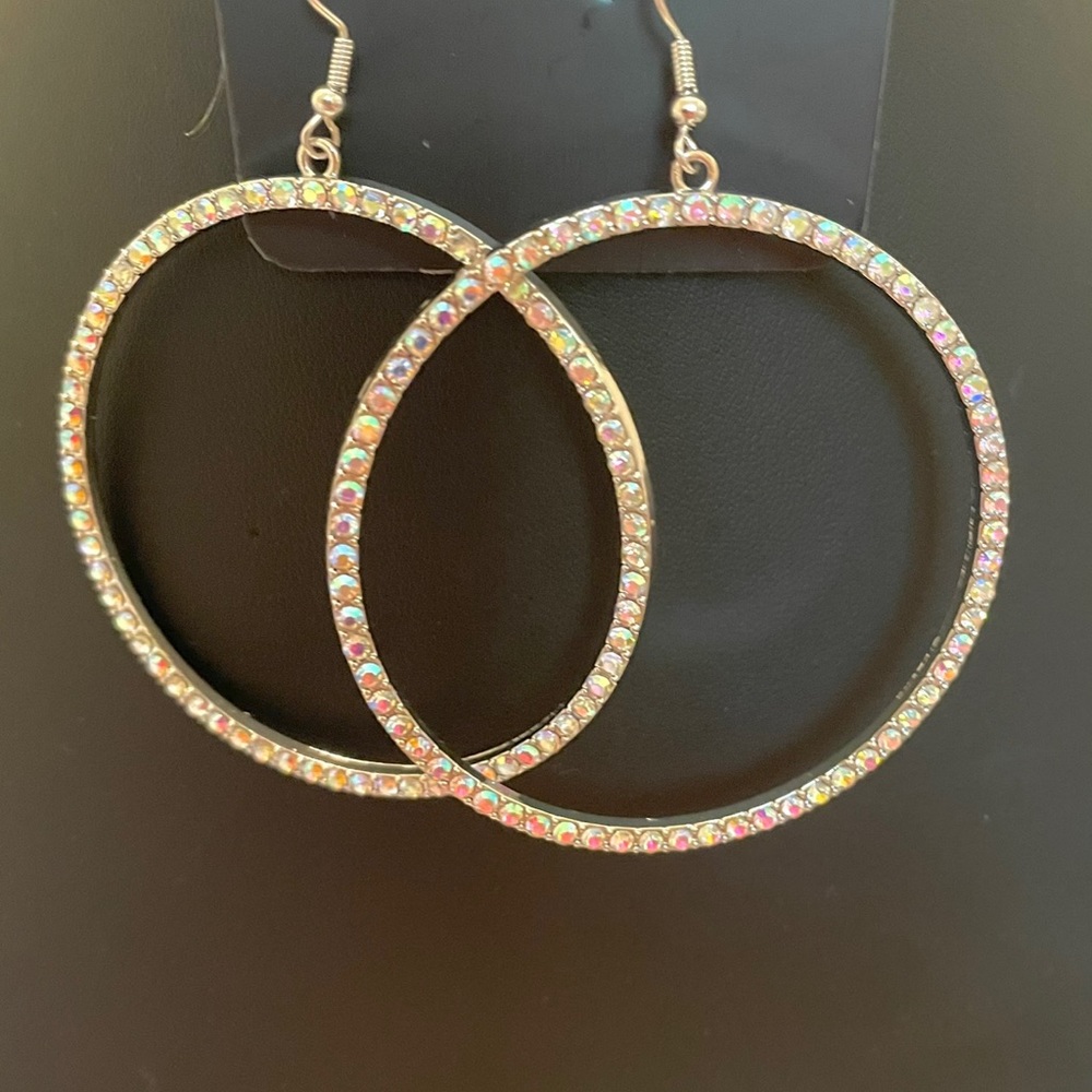 Paparazzi Exclusive Iridescent hoops